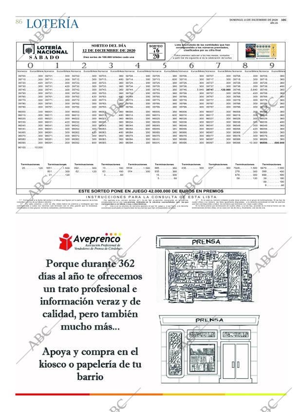 ABC CORDOBA 13-12-2020 página 86