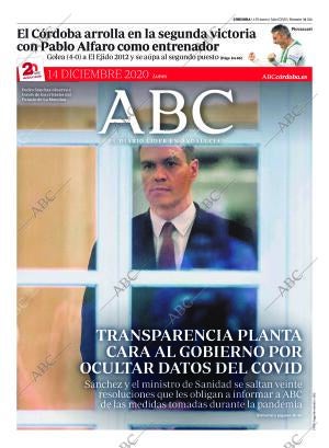 ABC CORDOBA 14-12-2020 página 1