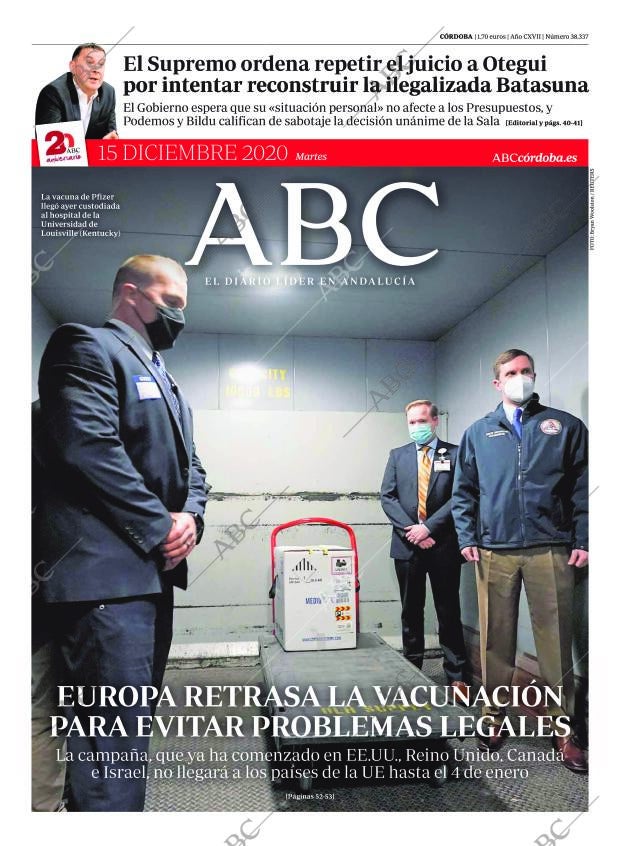ABC CORDOBA 15-12-2020 página 1