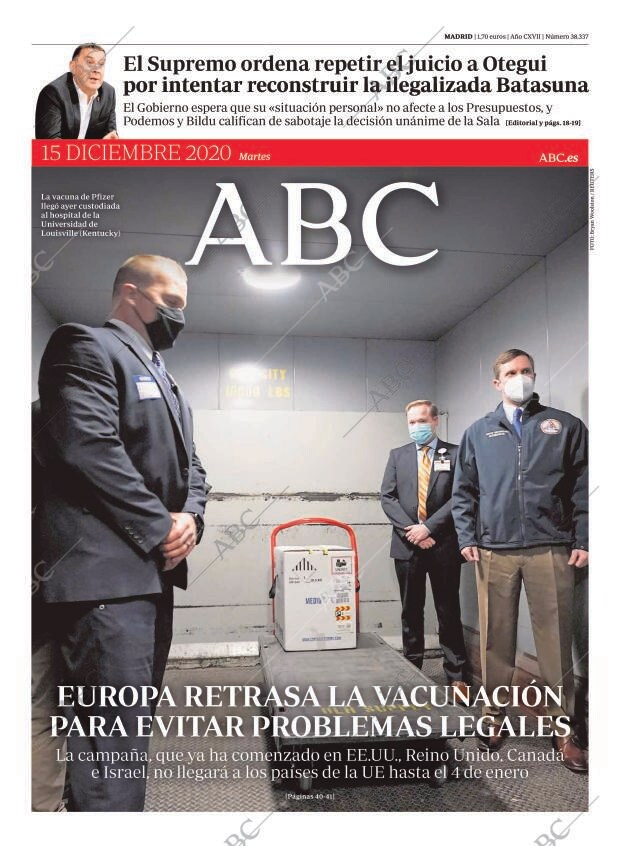 ABC MADRID 15-12-2020 página 1