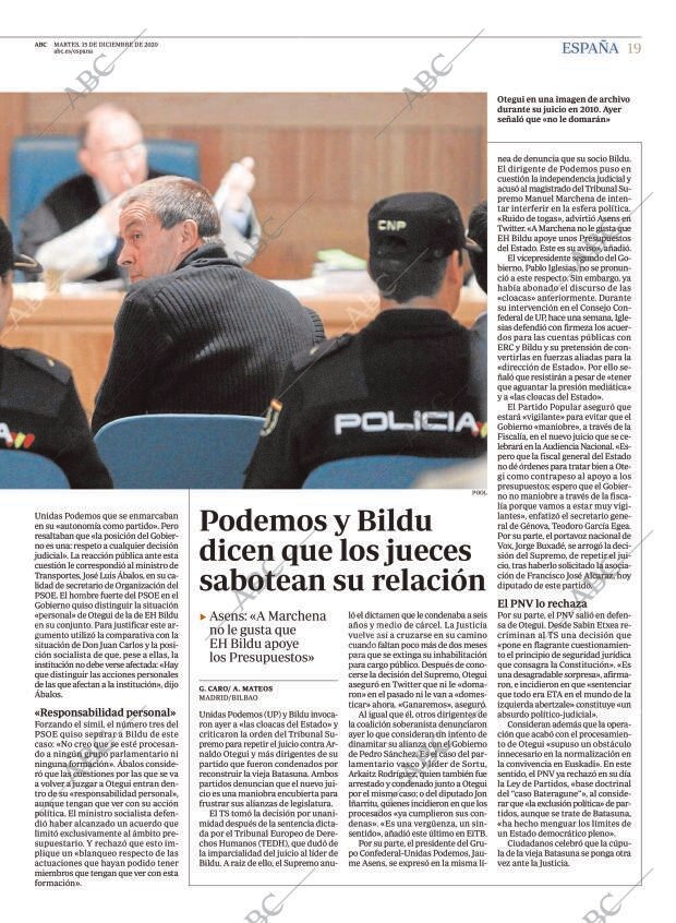 ABC MADRID 15-12-2020 página 19