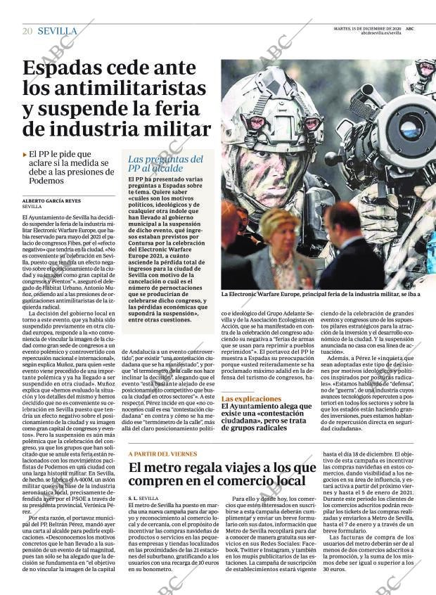 ABC SEVILLA 15-12-2020 página 20