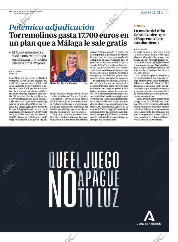 ABC SEVILLA 15-12-2020 página 41