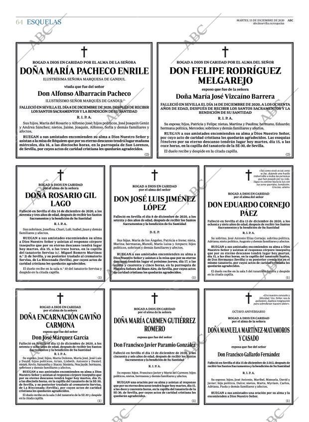 ABC SEVILLA 15-12-2020 página 64
