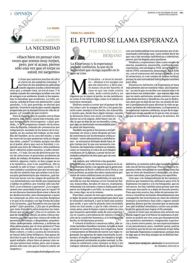 ABC SEVILLA 15-12-2020 página 8