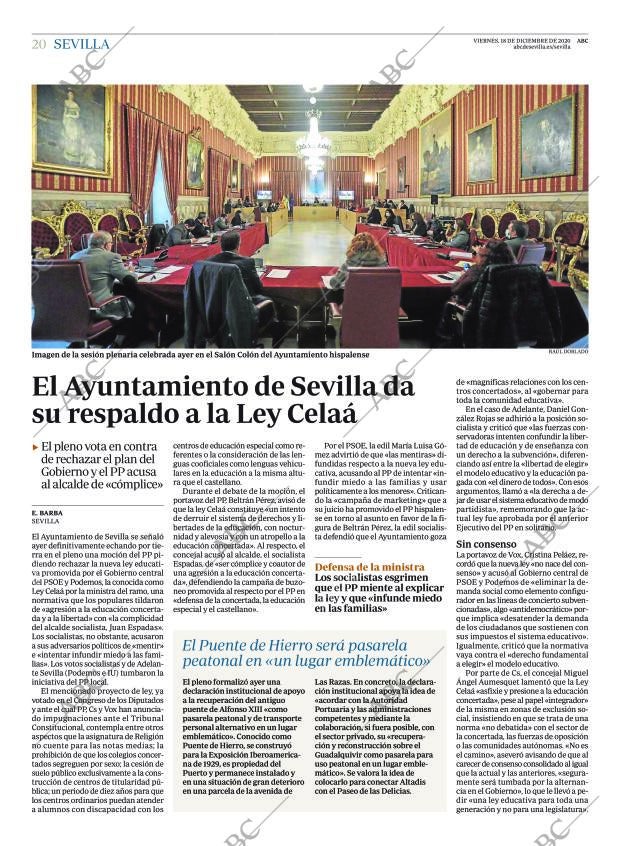 ABC SEVILLA 18-12-2020 página 20