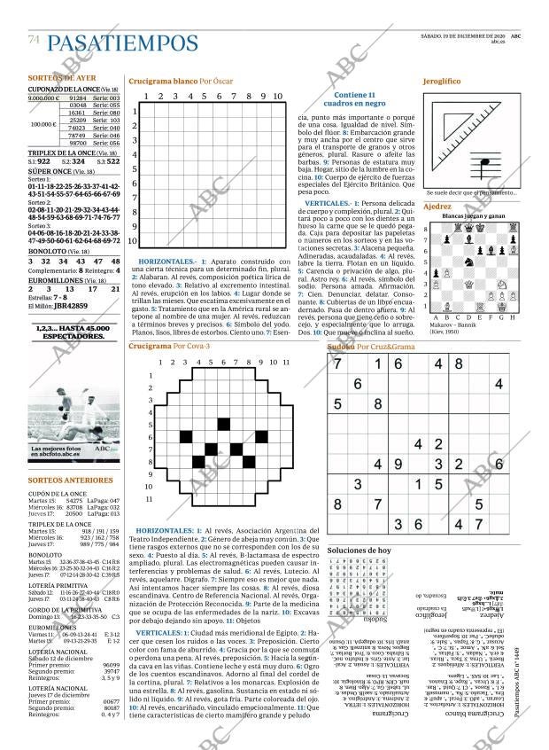 ABC CORDOBA 19-12-2020 página 74