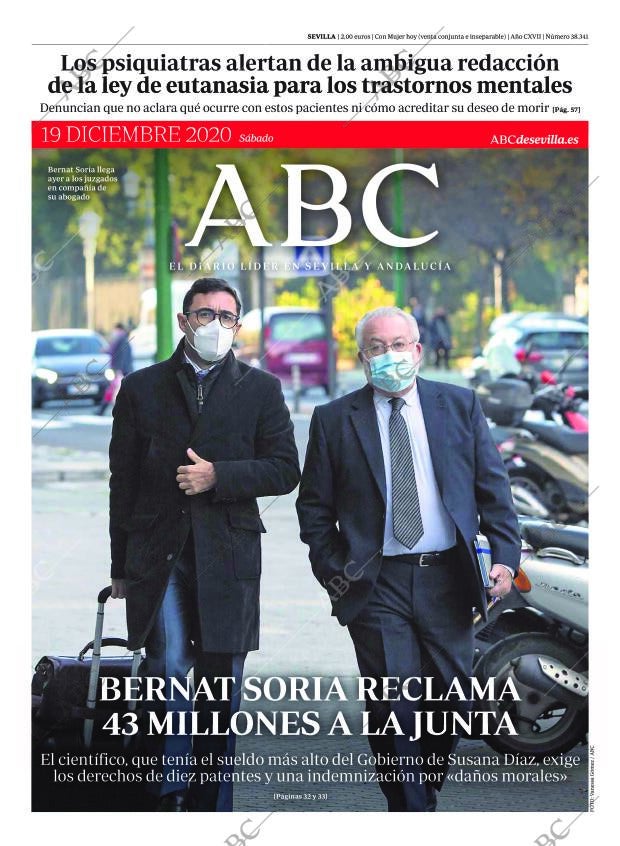 ABC SEVILLA 19-12-2020 página 1