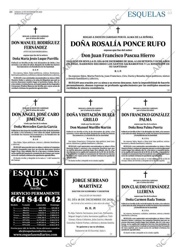 ABC SEVILLA 19-12-2020 página 63
