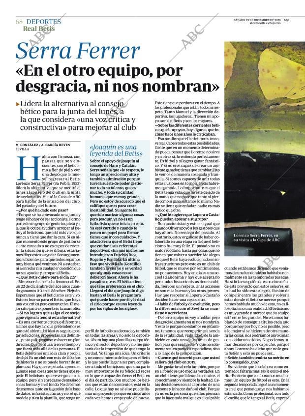 ABC SEVILLA 19-12-2020 página 68