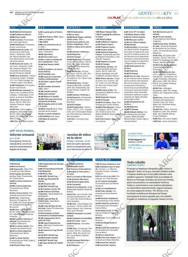 ABC SEVILLA 19-12-2020 página 85