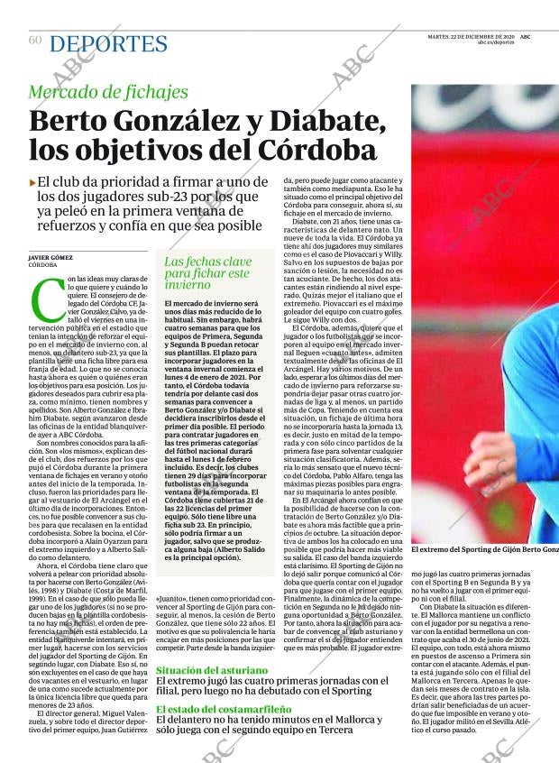 ABC CORDOBA 22-12-2020 página 60