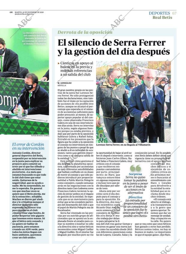 ABC SEVILLA 22-12-2020 página 67