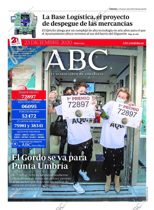 ABC CORDOBA 23-12-2020 página 1