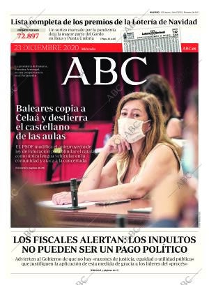 ABC MADRID 23-12-2020 página 1