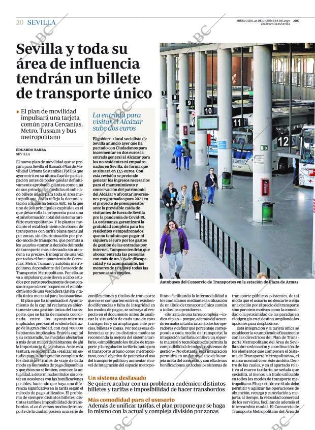 ABC SEVILLA 23-12-2020 página 20
