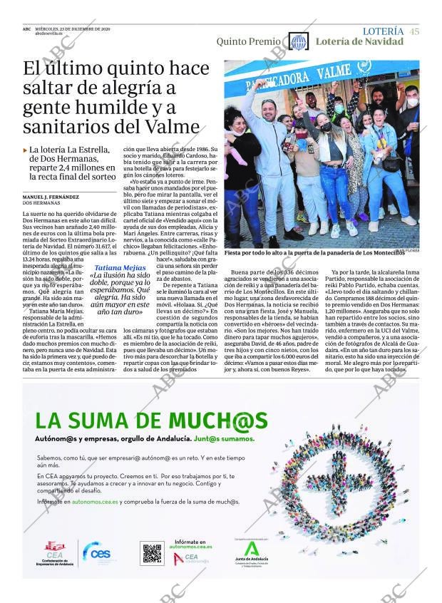 ABC SEVILLA 23-12-2020 página 45