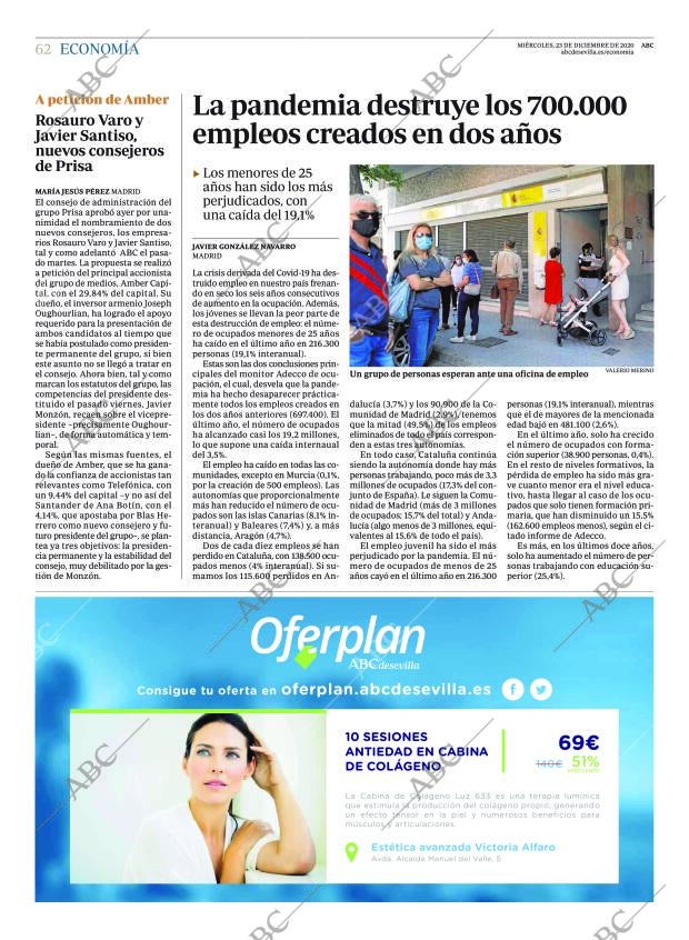ABC SEVILLA 23-12-2020 página 62