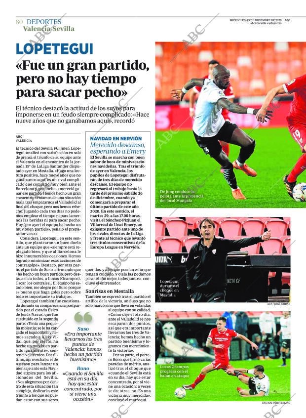 ABC SEVILLA 23-12-2020 página 80