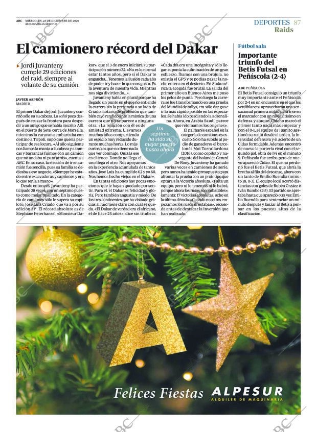 ABC SEVILLA 23-12-2020 página 87