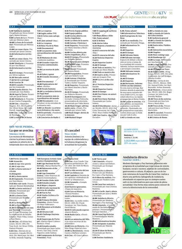 ABC SEVILLA 23-12-2020 página 91