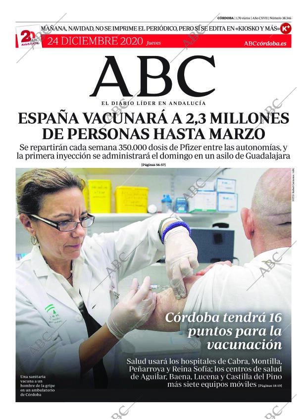 ABC CORDOBA 24-12-2020 página 1