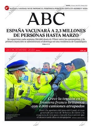 ABC MADRID 24-12-2020 página 1