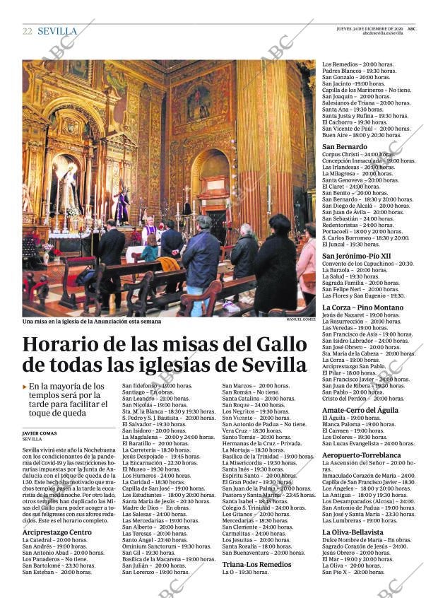 ABC SEVILLA 24-12-2020 página 22