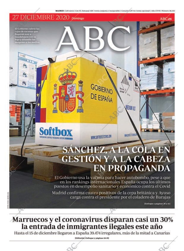 ABC MADRID 27-12-2020 página 1