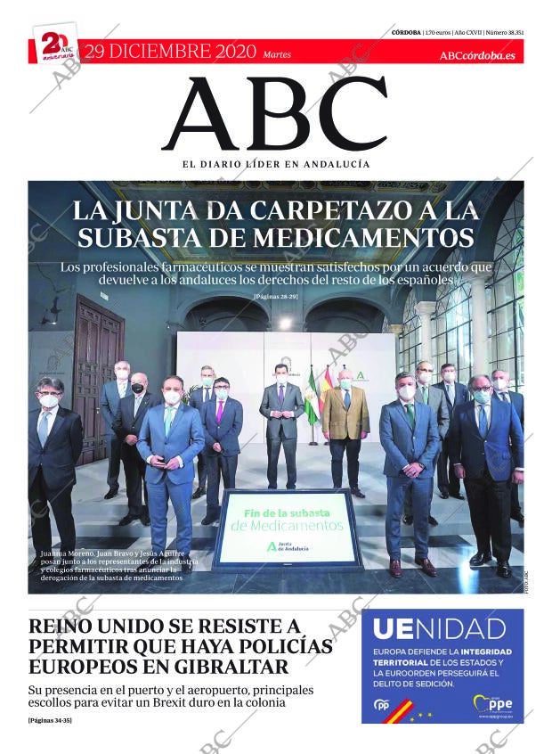 ABC CORDOBA 29-12-2020 página 1
