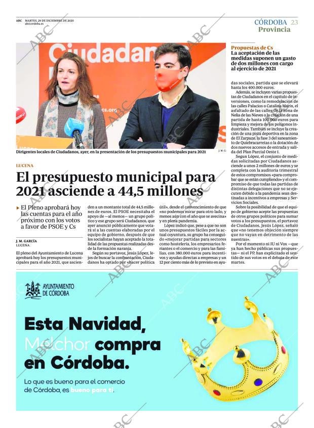 ABC CORDOBA 29-12-2020 página 23