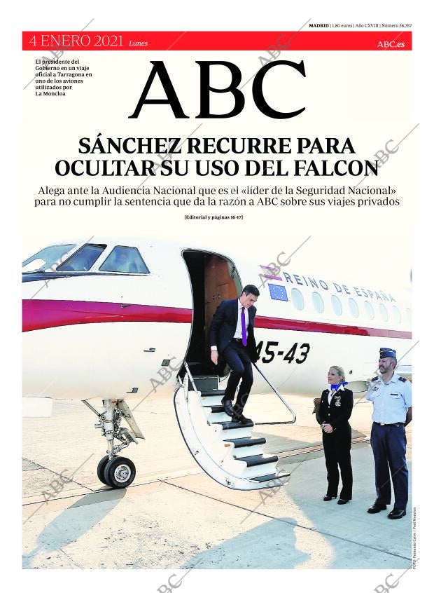 ABC MADRID 04-01-2021 página 1