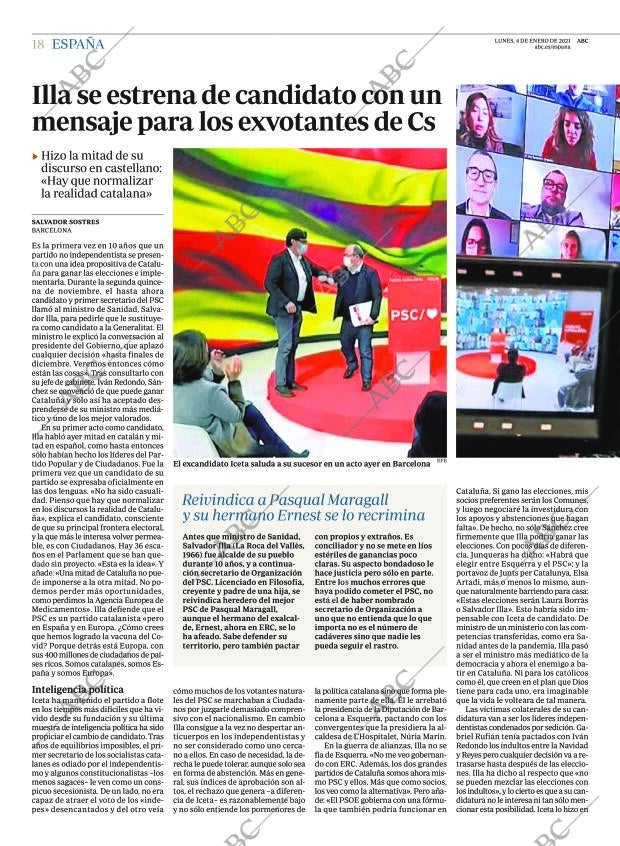 ABC MADRID 04-01-2021 página 18