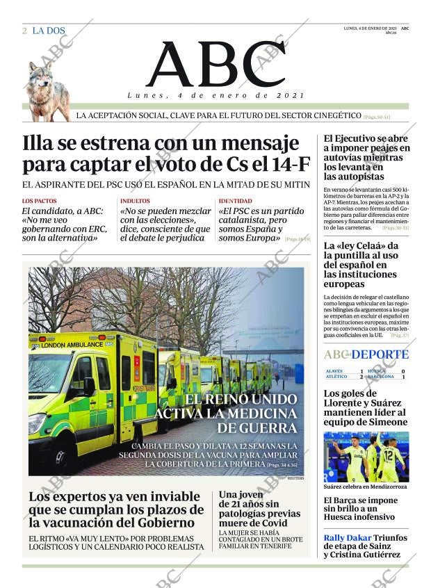 ABC MADRID 04-01-2021 página 2