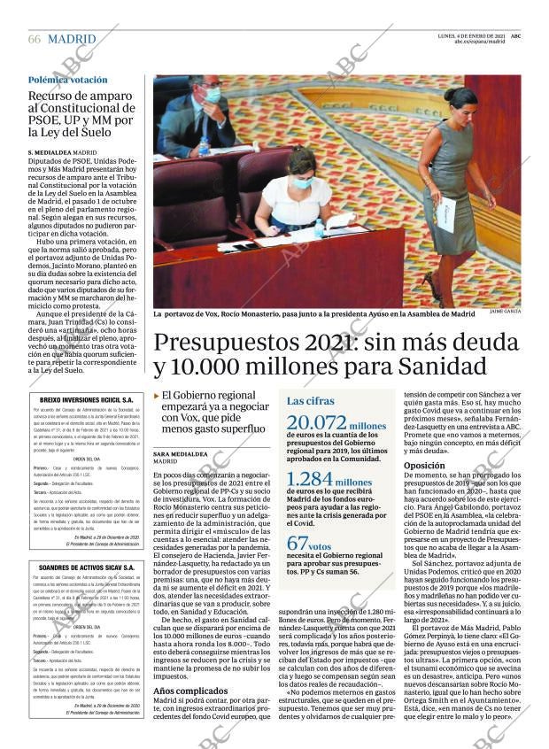 ABC MADRID 04-01-2021 página 66