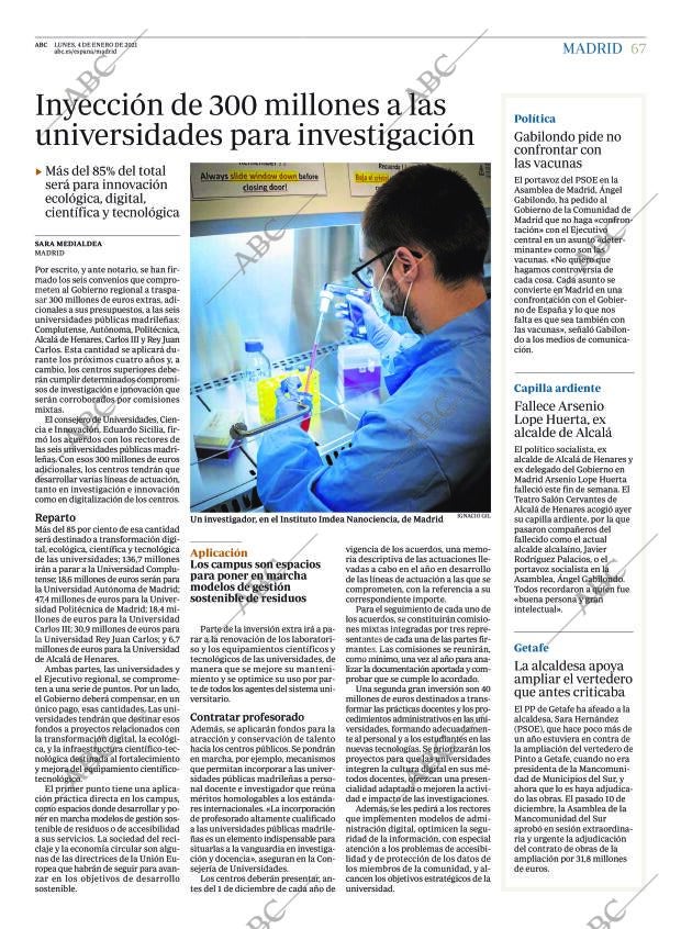 ABC MADRID 04-01-2021 página 67