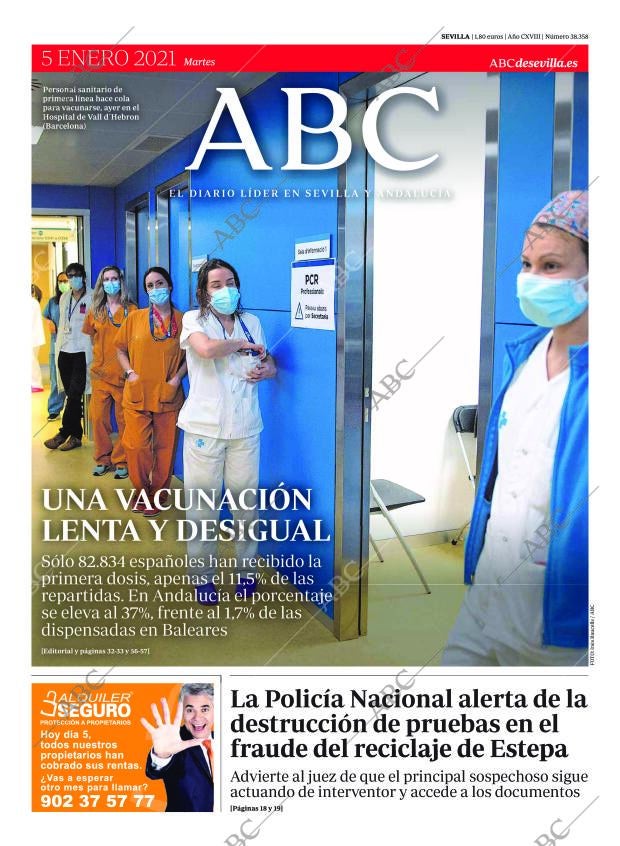 ABC SEVILLA 05-01-2021 página 1