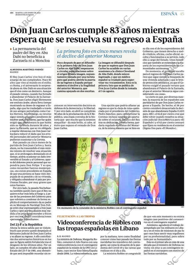 ABC SEVILLA 05-01-2021 página 45