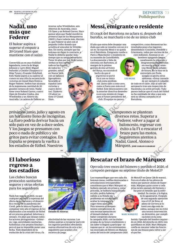 ABC SEVILLA 05-01-2021 página 73