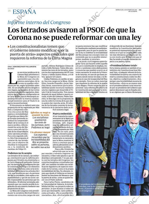 ABC MADRID 06-01-2021 página 18