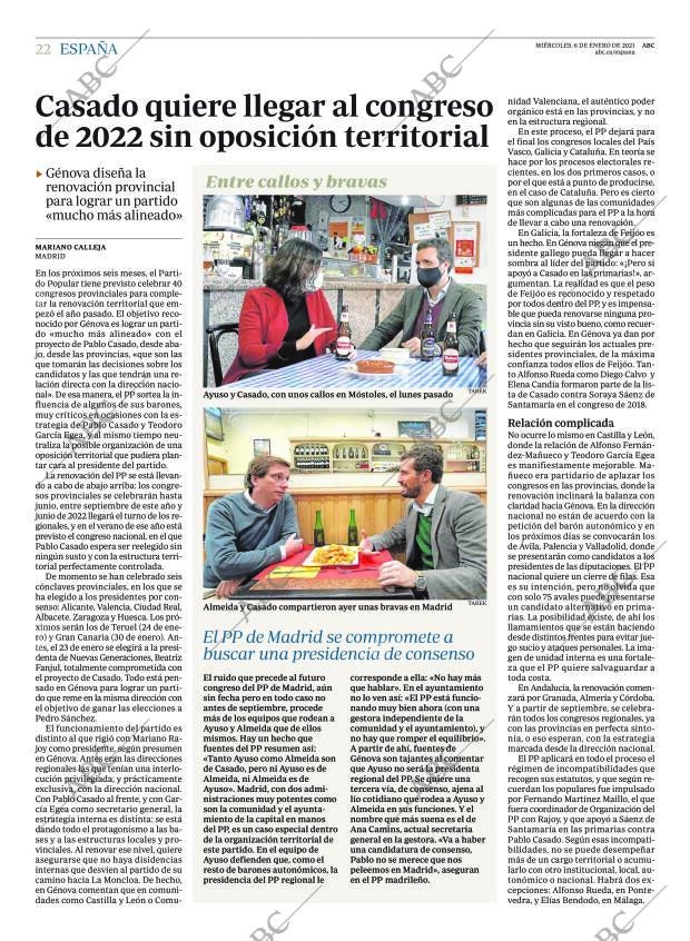 ABC MADRID 06-01-2021 página 22