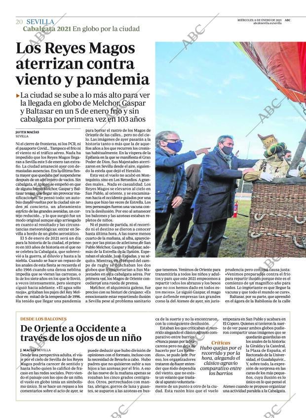 ABC SEVILLA 06-01-2021 página 20