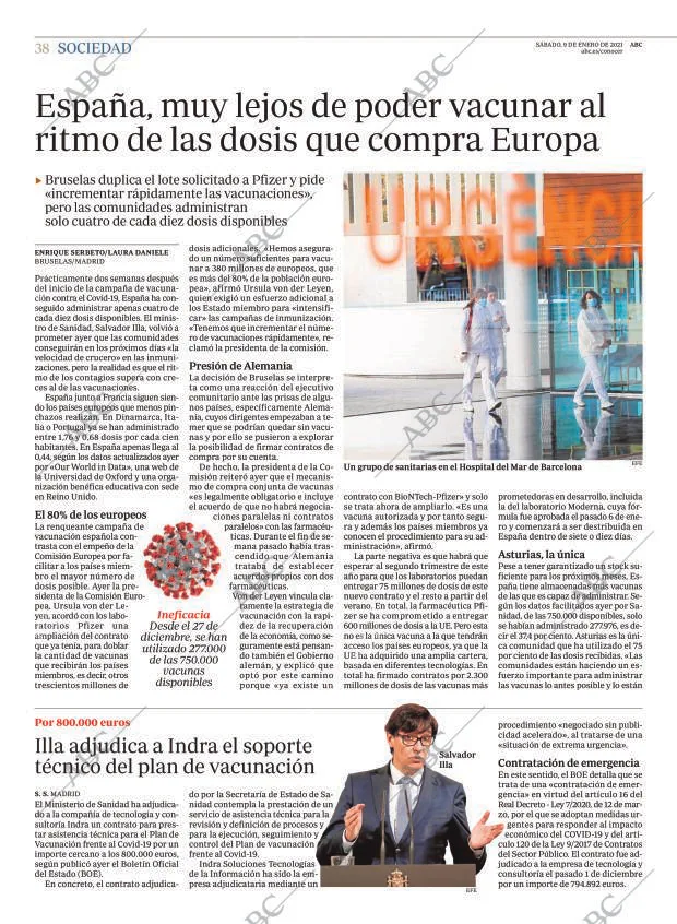 ABC MADRID 09-01-2021 página 38