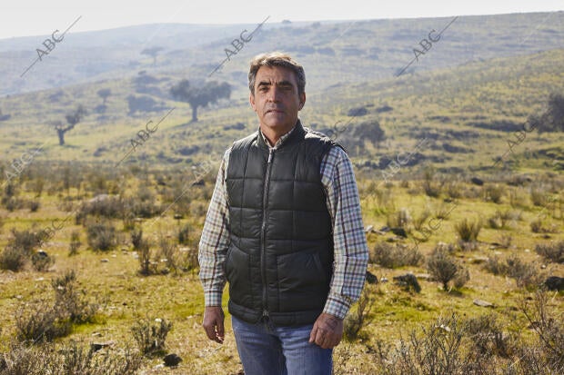 Victorino Martín en la finca «Las Tiesas de Santa María», sede de su ganadería...