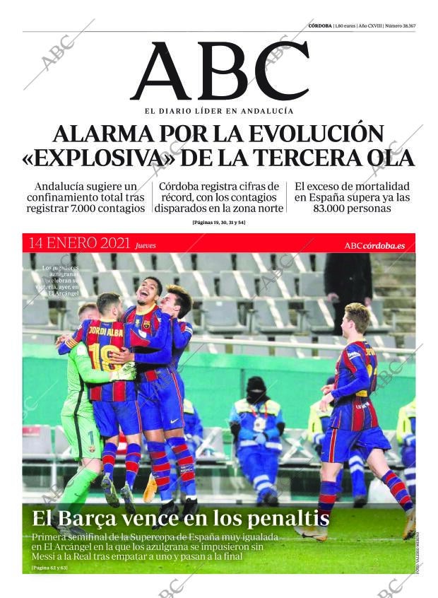 ABC CORDOBA 14-01-2021 página 1