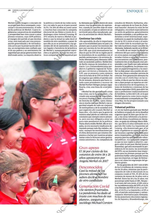 ABC MADRID 15-01-2021 página 13