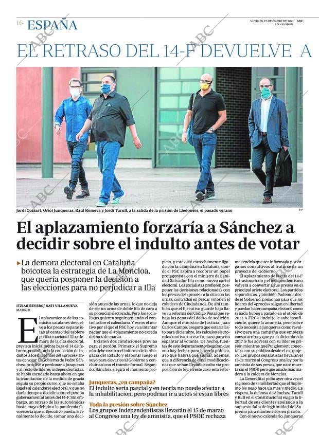 ABC MADRID 15-01-2021 página 16