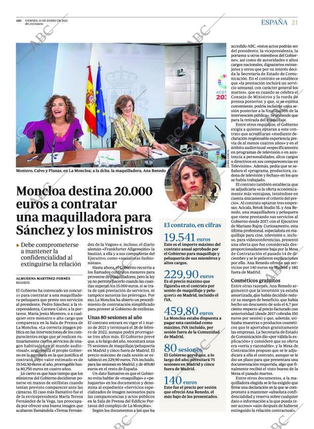 ABC MADRID 15-01-2021 página 21