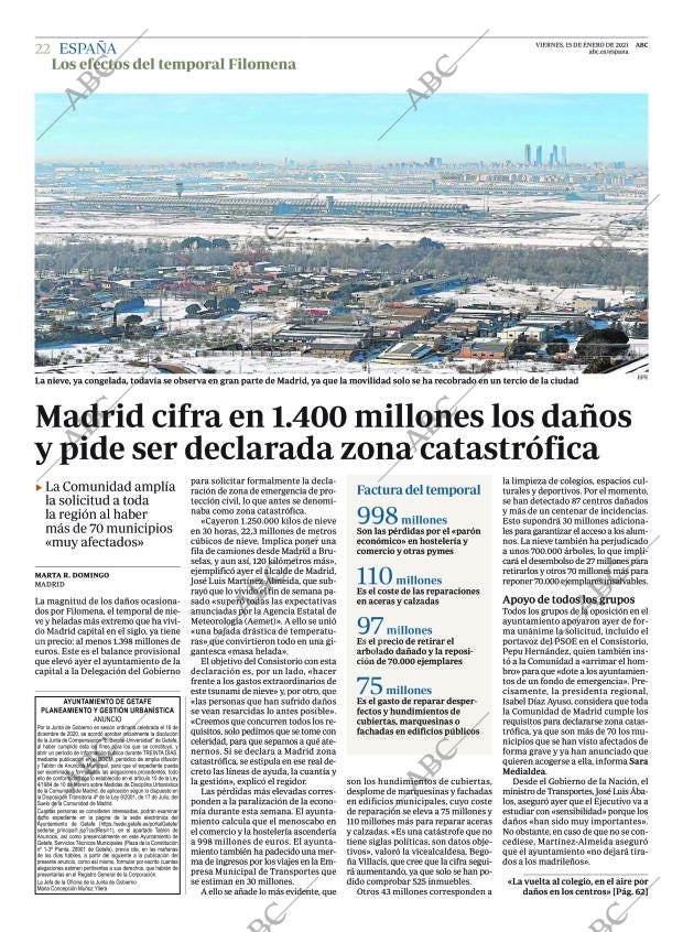 ABC MADRID 15-01-2021 página 22