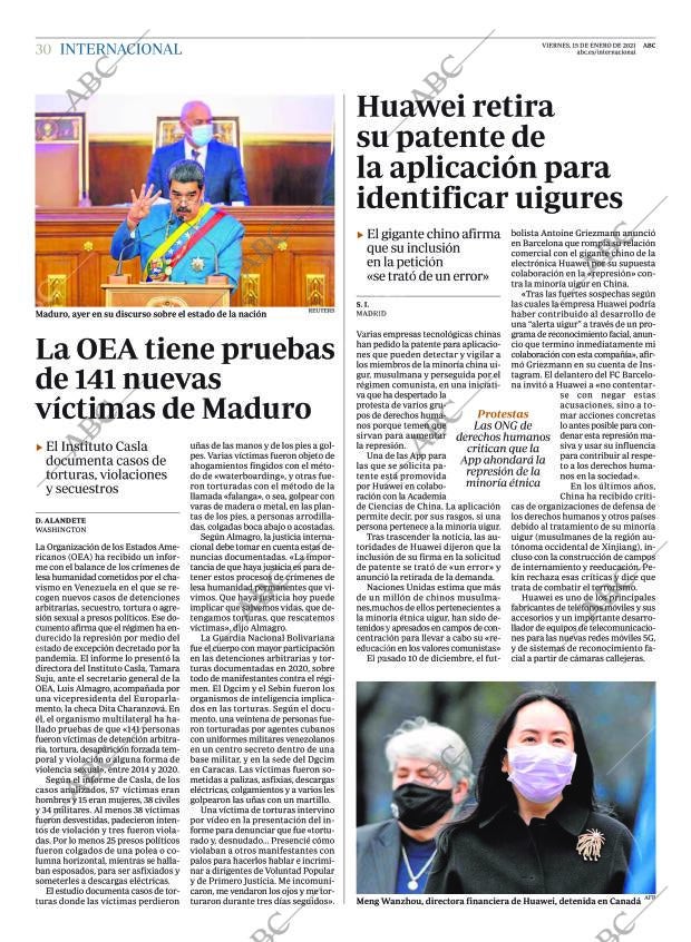 ABC MADRID 15-01-2021 página 30